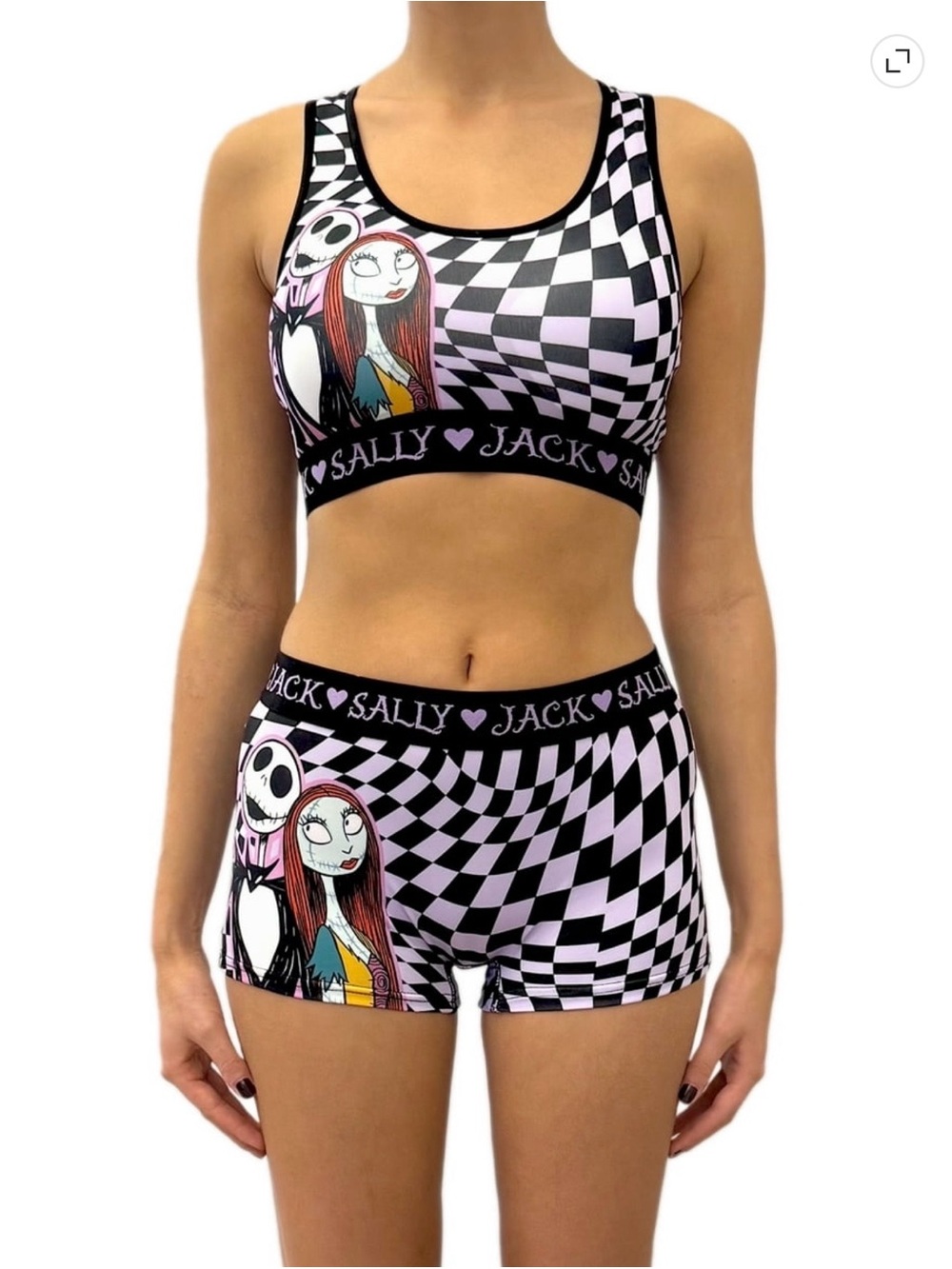BRAND NEW Nightmare Before Christmas Womans and Juniors Racerback Bra & Boyshort - Picture 2 of 6